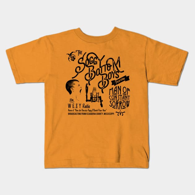 Soggy Bottom Boys Kids T-Shirt by hauntedjack